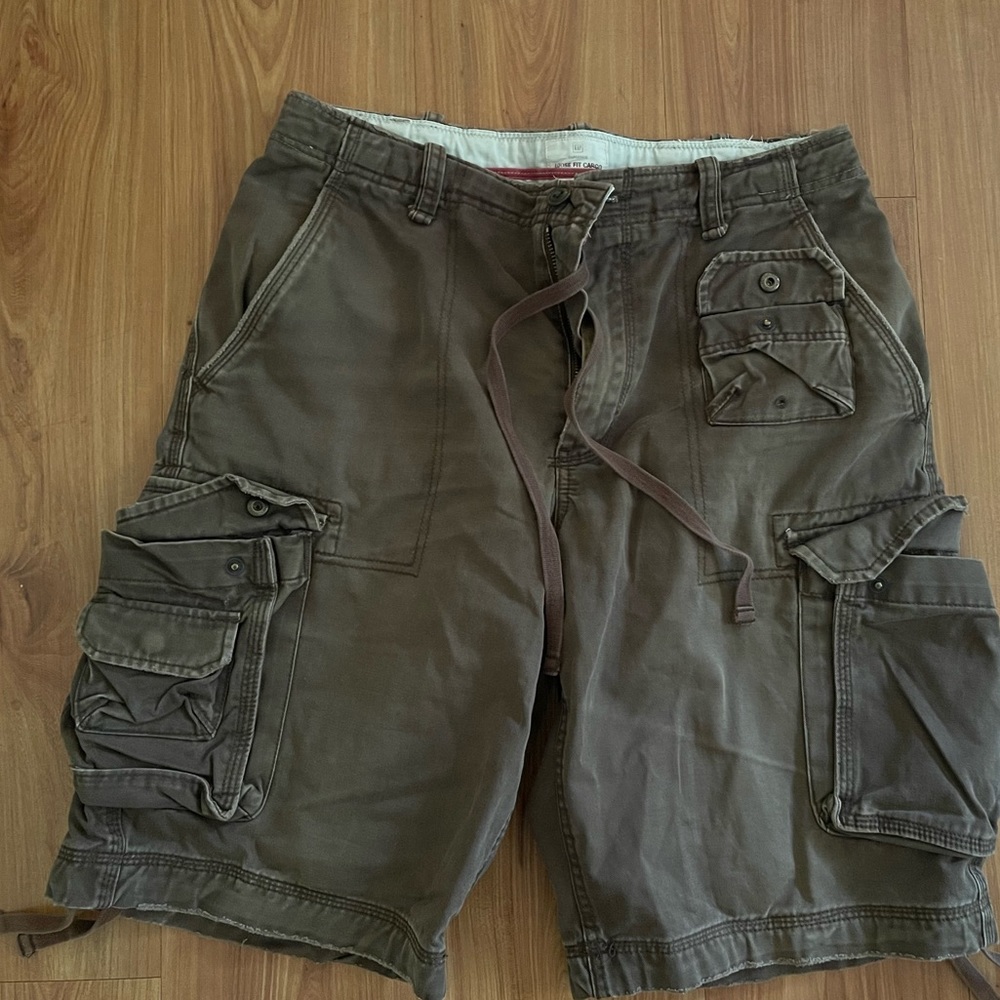 Gap Cargo Shorts vintage mens brown 33